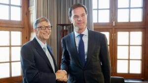 Bill Gates and Mark Rutte