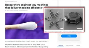 tiny machines, robots that deliver medicine such as a vaccine efficiently - nanotechnology