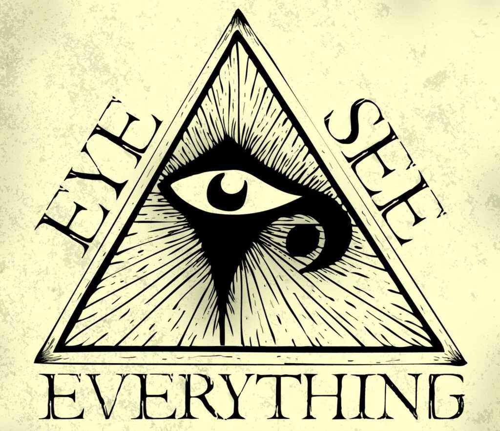 all-seeing eye in pyramid symbol