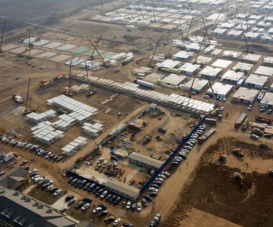 massive Chinese quarantine camp with over 4,000 isolation suites to fight coronavirus built within one week