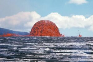 How many underwater volcanos are there in the world - submarine volcano erupts
