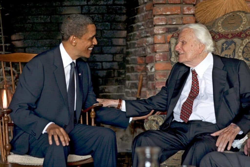 Barack Obama and Billy Graham good friends and both Freemasons