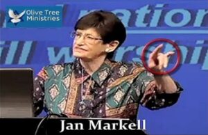 Freemason Jan Markell devil's horn hand sign