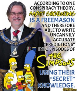 Freemason Matt Groening from 'The Simpsons' - Simpson = 33