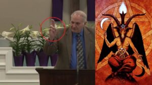 Pastor Charles Lawson exposed - Freemason hand gestures2