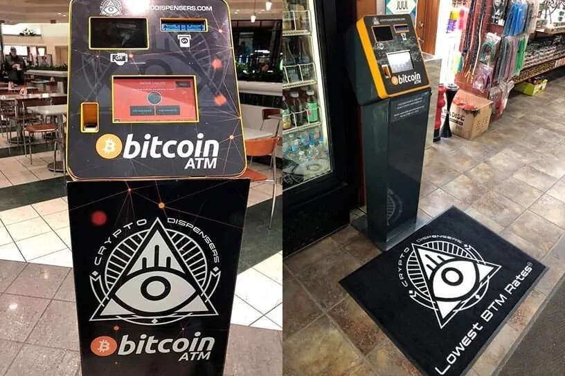 Bitcoin ATM machines with the all seeing eye