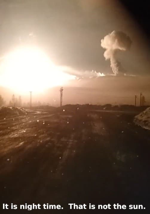 Nuclear war but not in Ukraine - mushroom cloud February 16, 2022