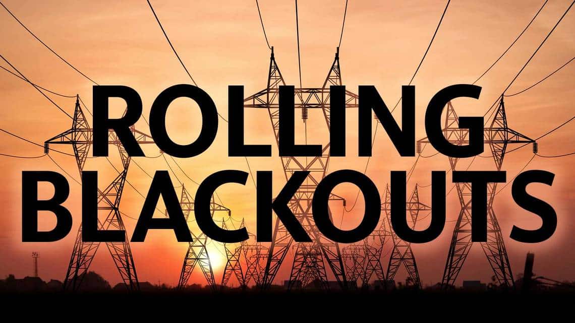 rolling blackouts will begin in Europe