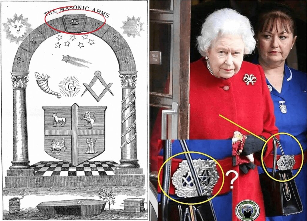 69 and 96 on The Masonic Royal Arch - Queen Elizabeth (96), see her symbols