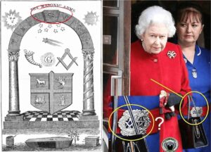 69 and 96 on The Masonic Royal Arch - Queen Elizabeth (96), see her symbols