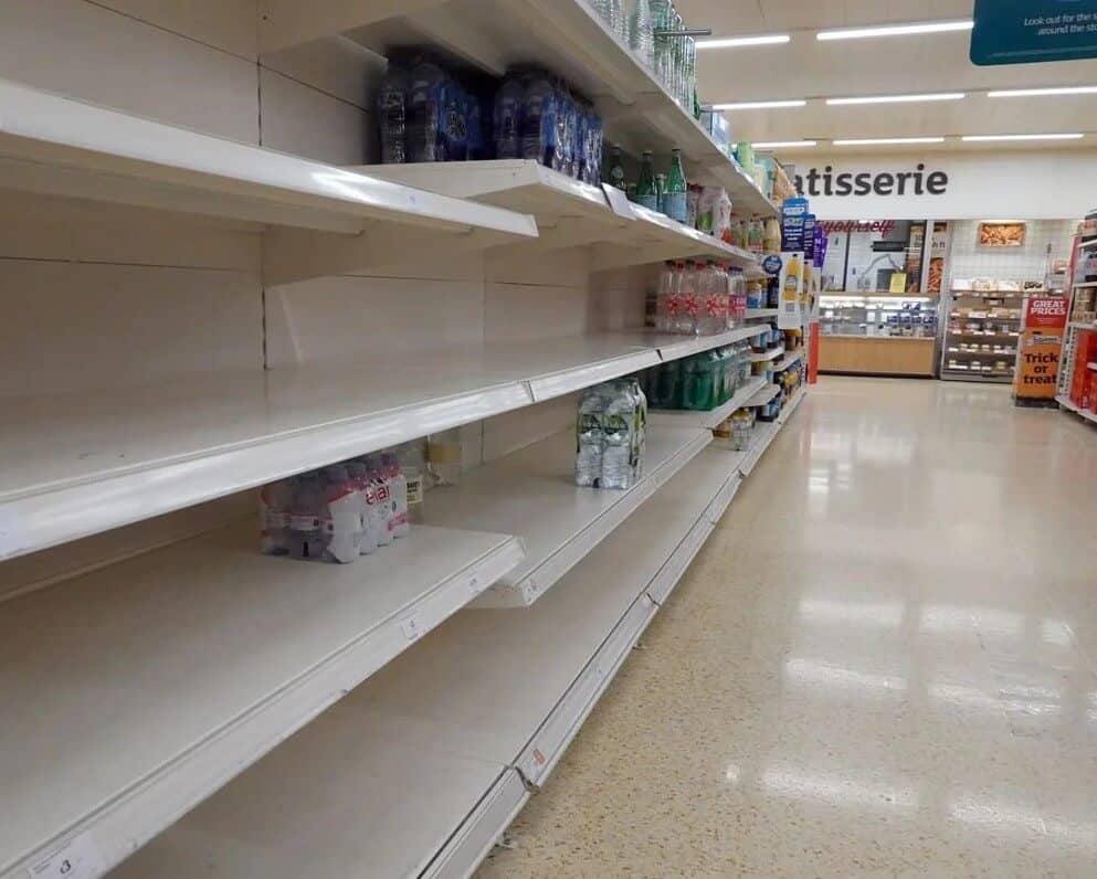 Europe - empty shelves - No energy means no food