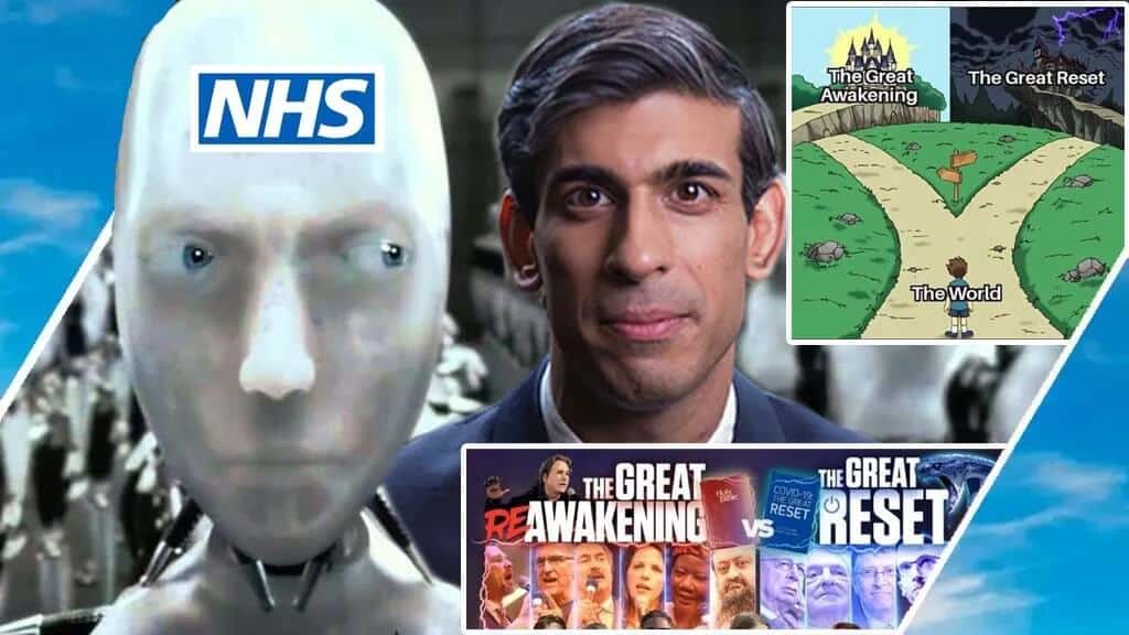 Robot Rishi - NHS - The Great Awakening - The Great Reset - all will lead to the NWO