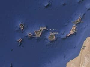 Canary Islands Map - La Palma - Loud noise November 30, 2022 - Was it a weapon test