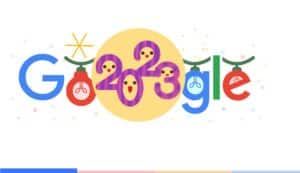 Google Doodle 2022 to 2023 = 223 = 322
