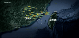 War game simulation headlines - USA in a war with China over Taiwan