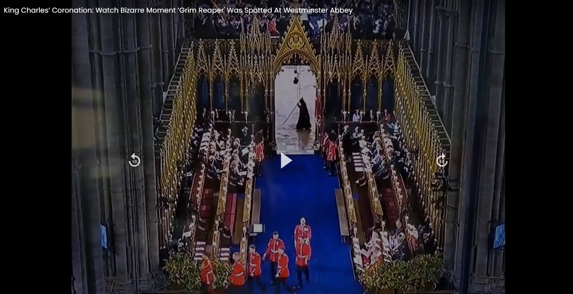 Grim Reaper spotted at King Charles’ coronation