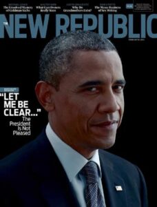 The New Republican political magazine cover February 11, 2013 with Obama