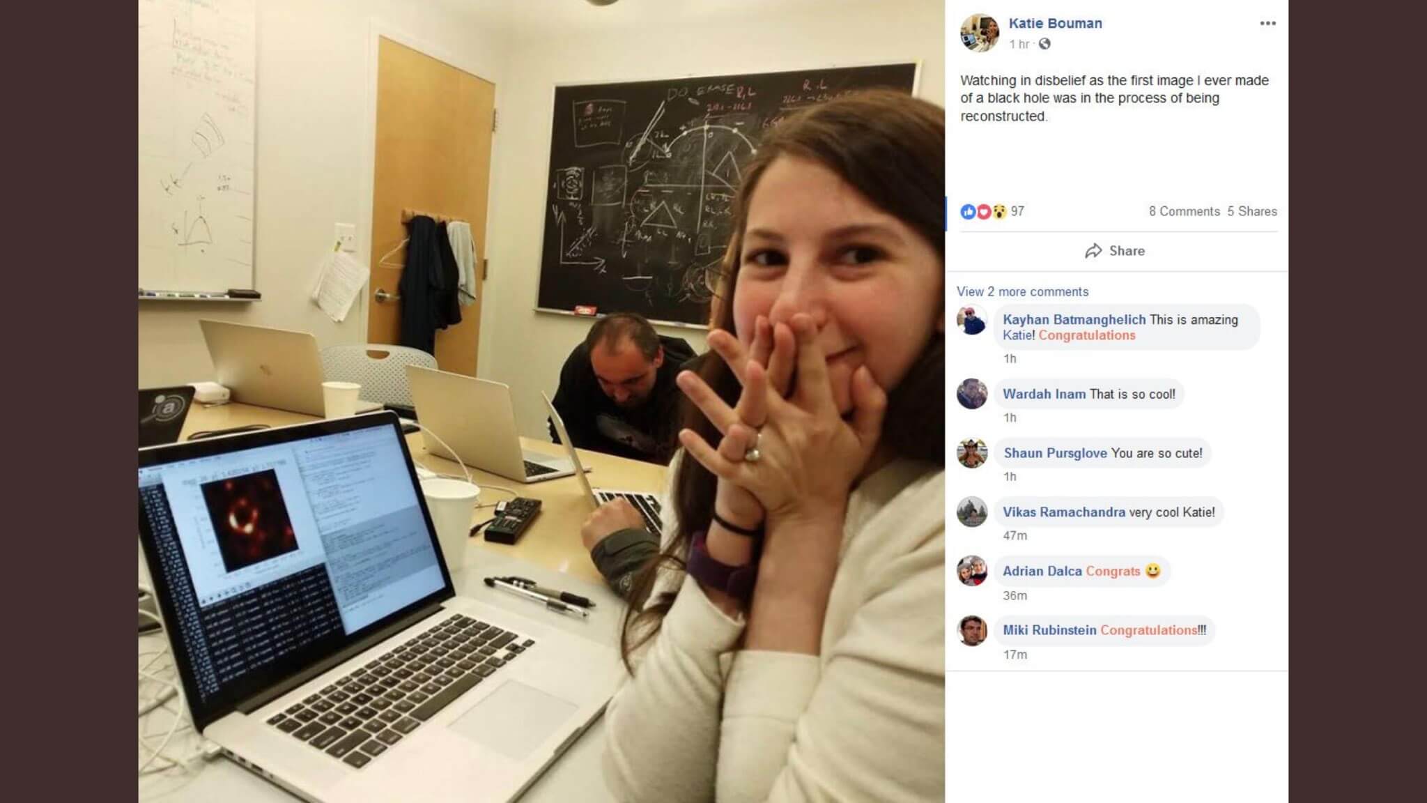 Katie Bouman created the first image of a black hole that went viral - Proof Black Hole HOAX