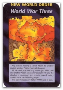 New World Order World War three WW3 - Illuminati Card Game