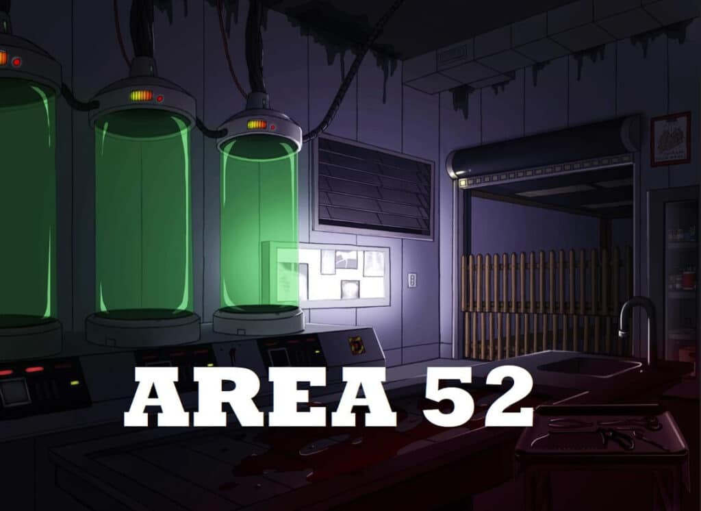 Area 52, a top secret DUMB deep underneath the ground, underneath Area 51
