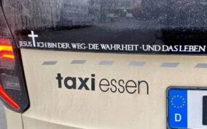 Lies and fearmongering to silence Christians - German taxi driver fined over window Bible verse