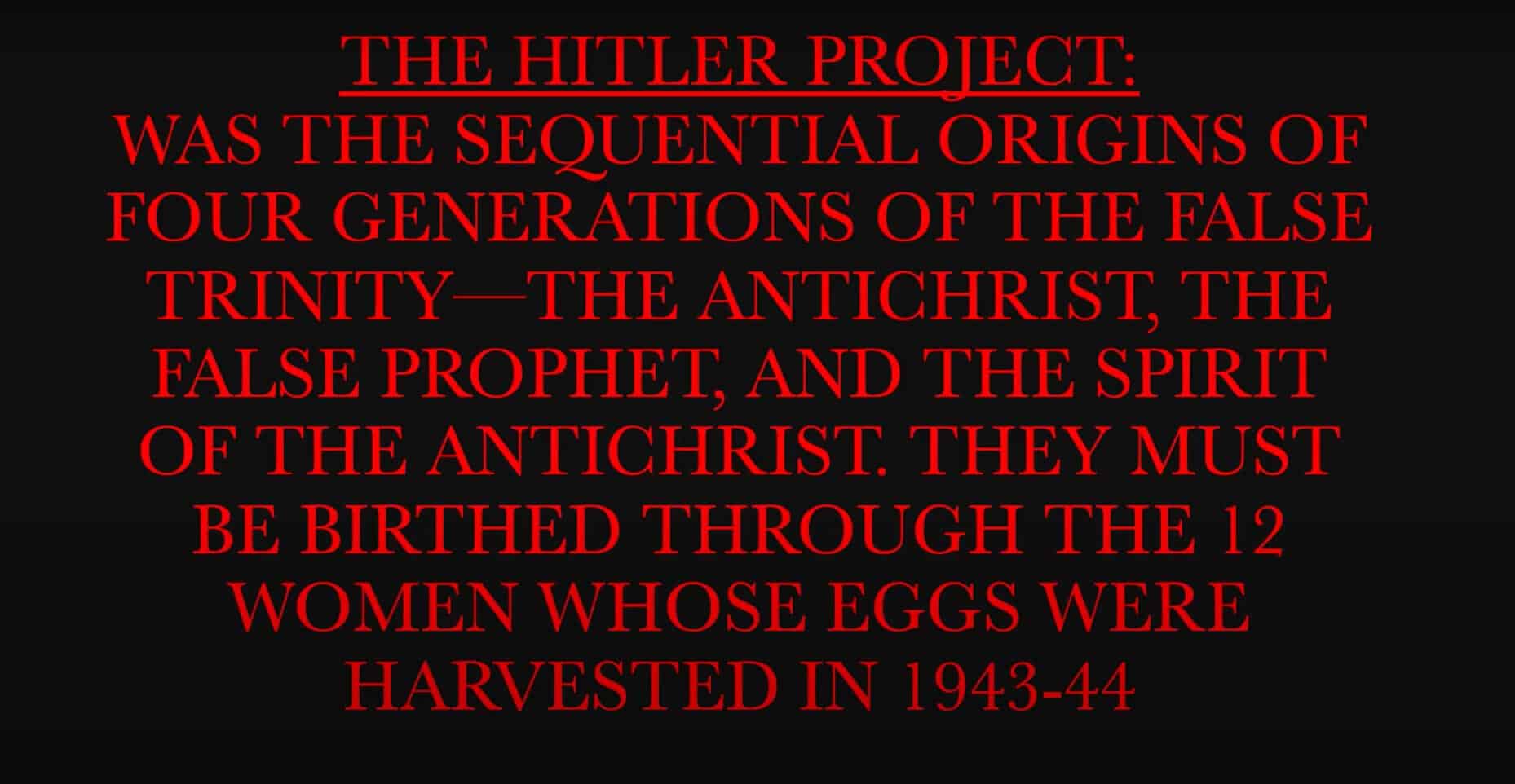 What is the Hitler Project