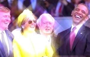 Alexander, Maxima, and Obama laughing