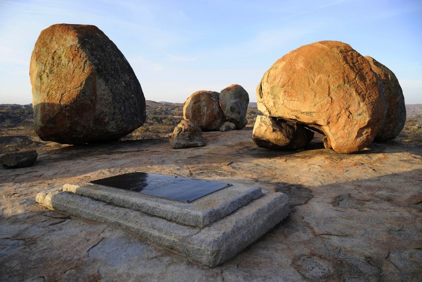Grave Cecil Rhodes at the Zimbabwe Ruins, a gateway for the Nephilim