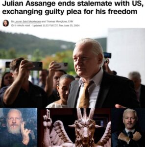 Julian Assange scripted plea controlled opposition puppet