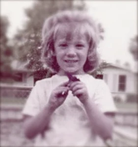 Carolyn Hamlett as a young child