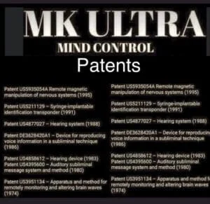 MK ULTRA Mind Control Patents