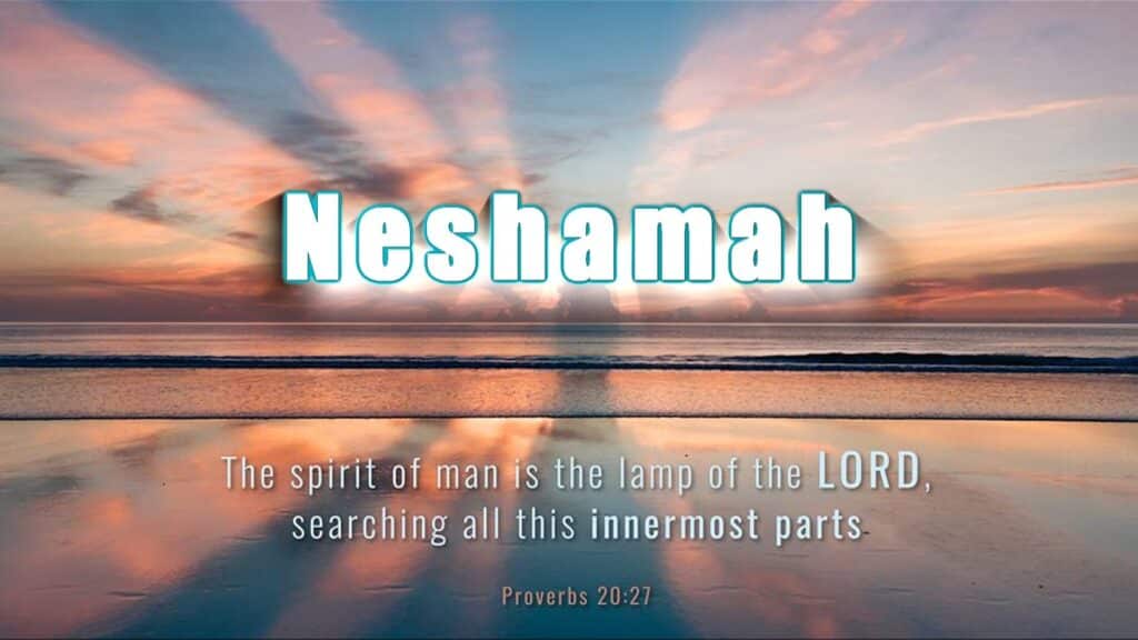 Proverbs 20, verse 27 Neshamah