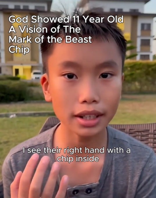 Visioen - Vision - God shows 11-year-old a chip in the hand future - toekomst