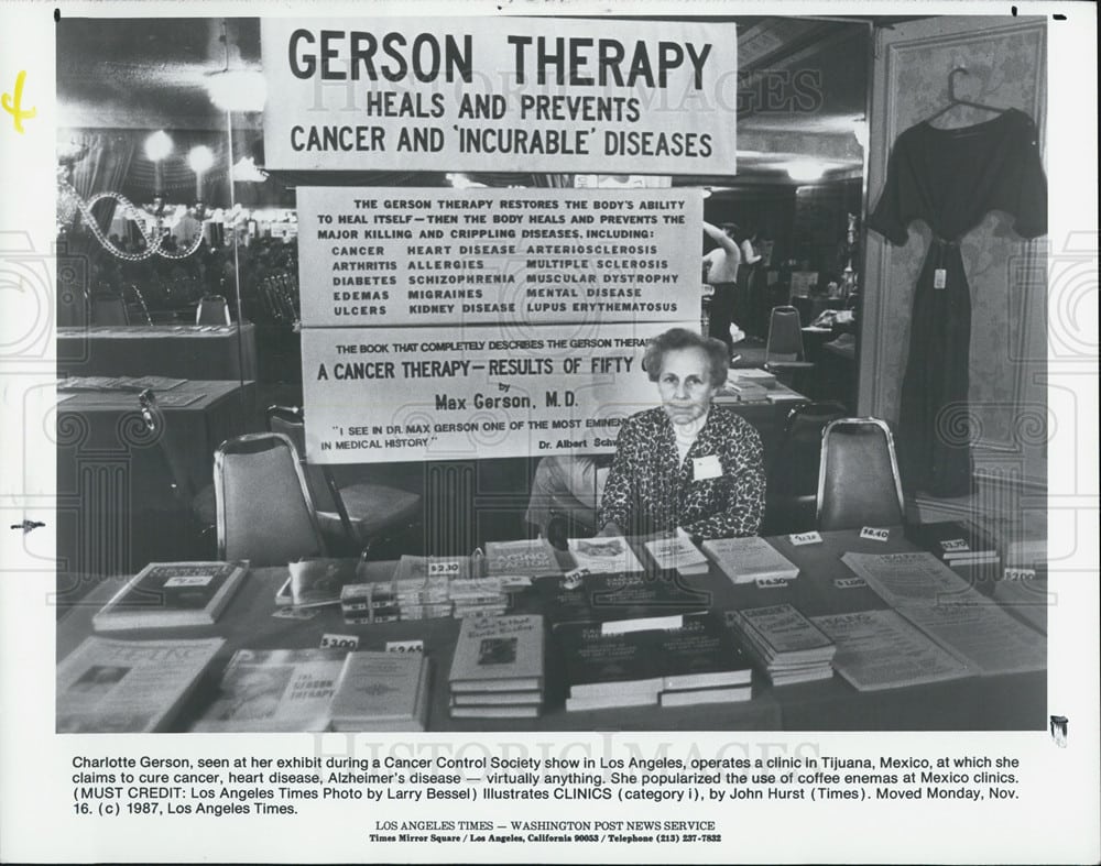 Gerson Therapy Gerson-therapie - Charlotte Gerson - kanker - cancer and diseases