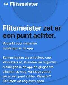 Flitsmeister zet er een punt achter - Flitsmeister ONE of...