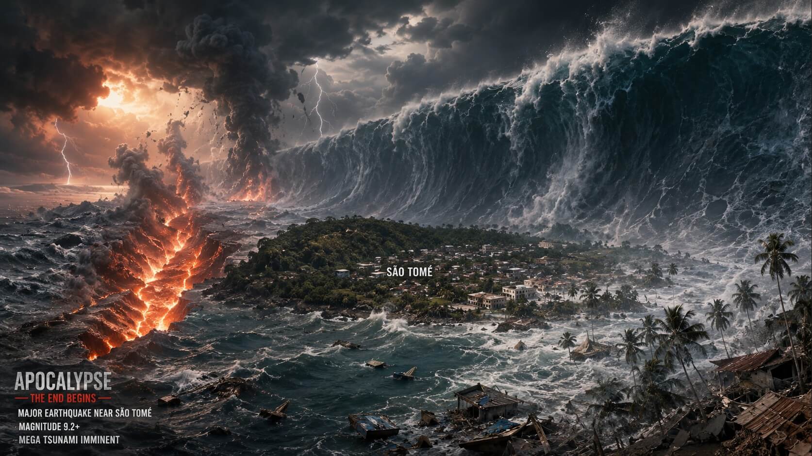 Earthquake + Tsunami - Waarschuwing aardbeving Golf van Guinee, Atlantische Oceaan – Phillip Barnett