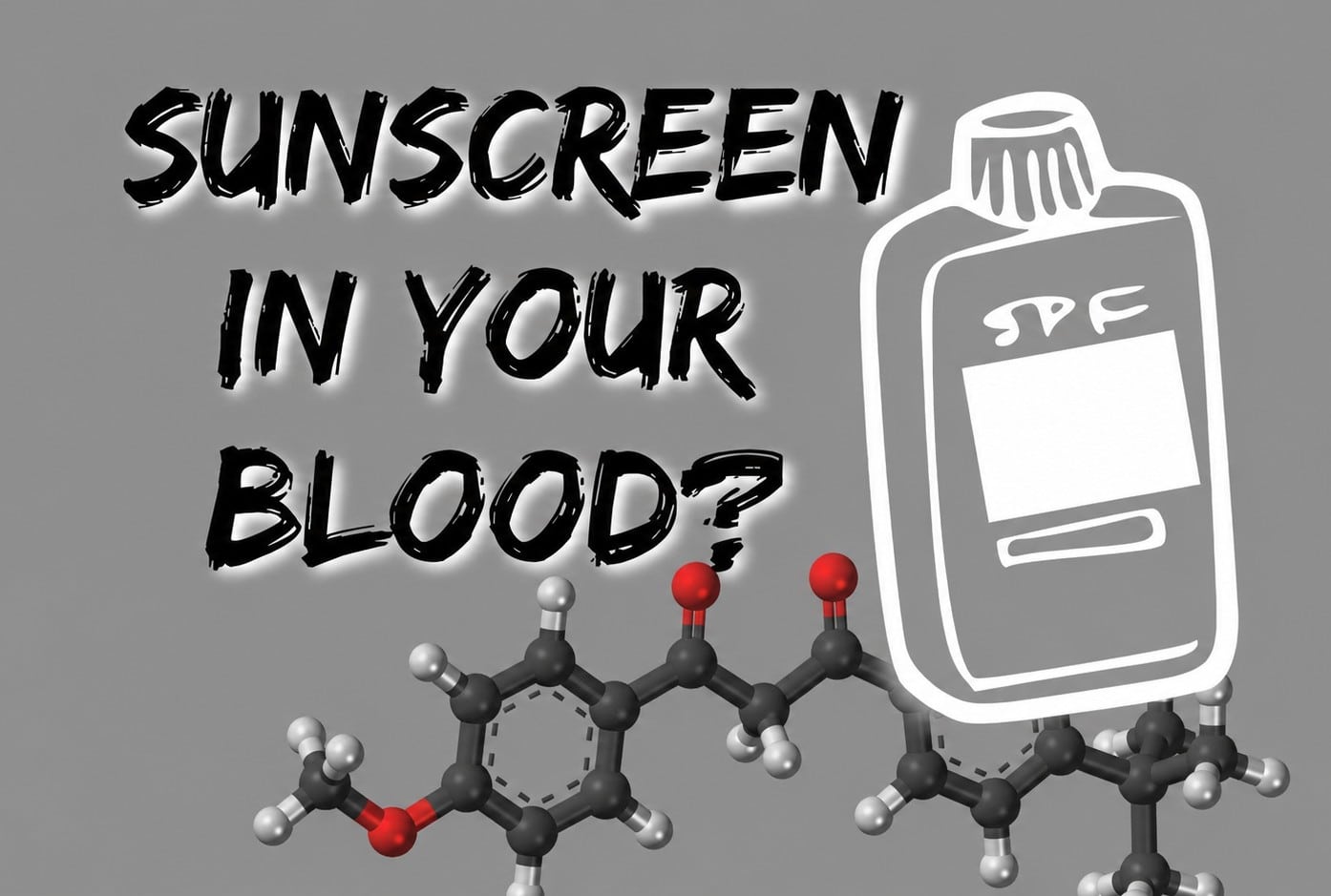 Zonnebrandcrème komt in je bloed - Sunscrean in your blood