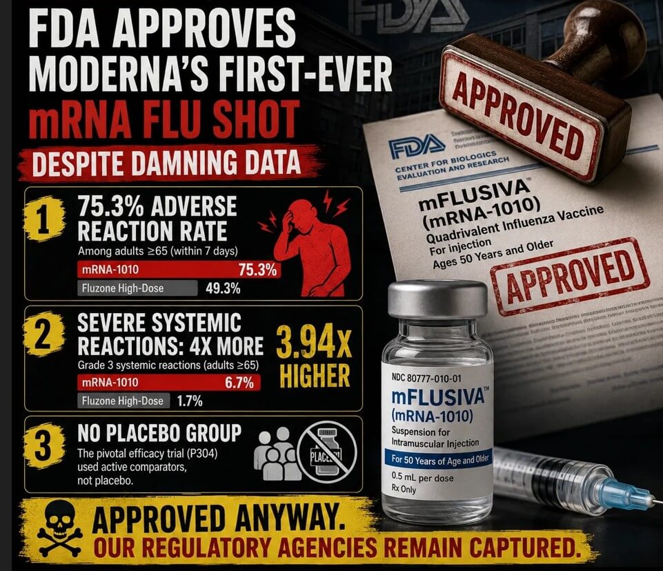 MRNA Flu shot dangerous - MRNA griepvaccin mFLUSIVA gevaarlijk